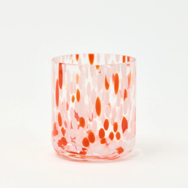 GLASS216_1_WEB 30cl Orange Confetti Candle Glass