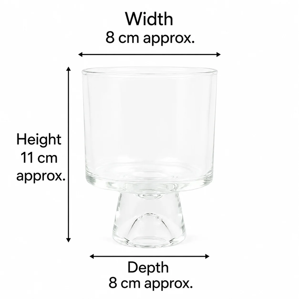 20cl Goblet Candle Glasses Clear 20cl Goblet Candle Glasses Clear