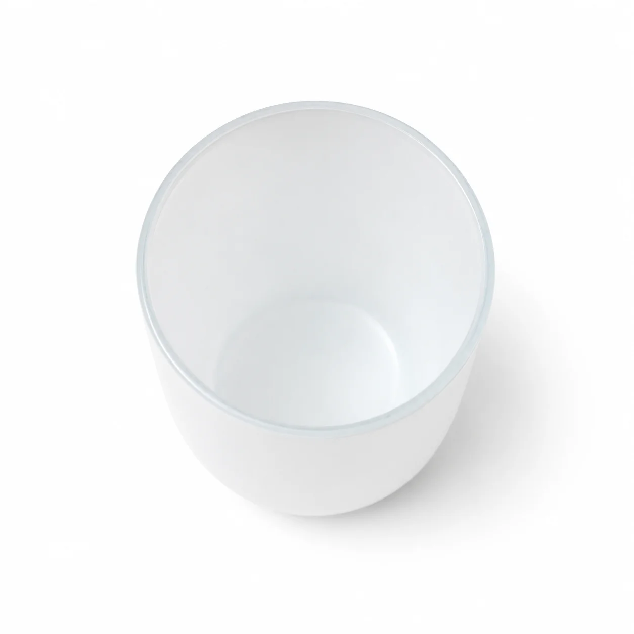 20cl Matte Curved White Glass 20cl Matte Curved White Glass