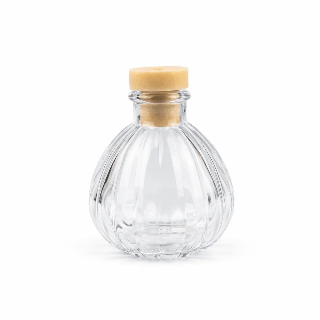100ml Clear Bevelled Round Diffuser Bottle 100ml Clear Bevelled Round Diffuser Bottle
