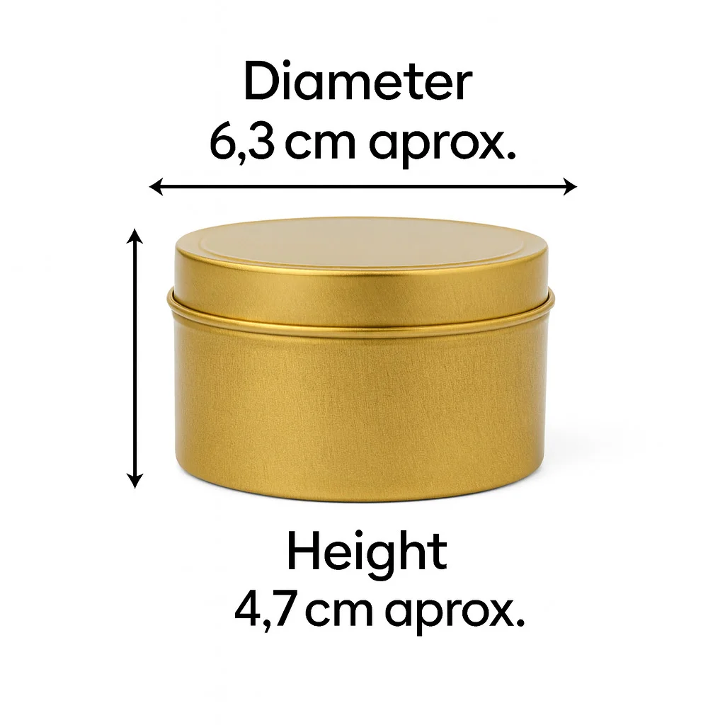 12cl Gold Candle Tins 12cl Gold Candle Tins