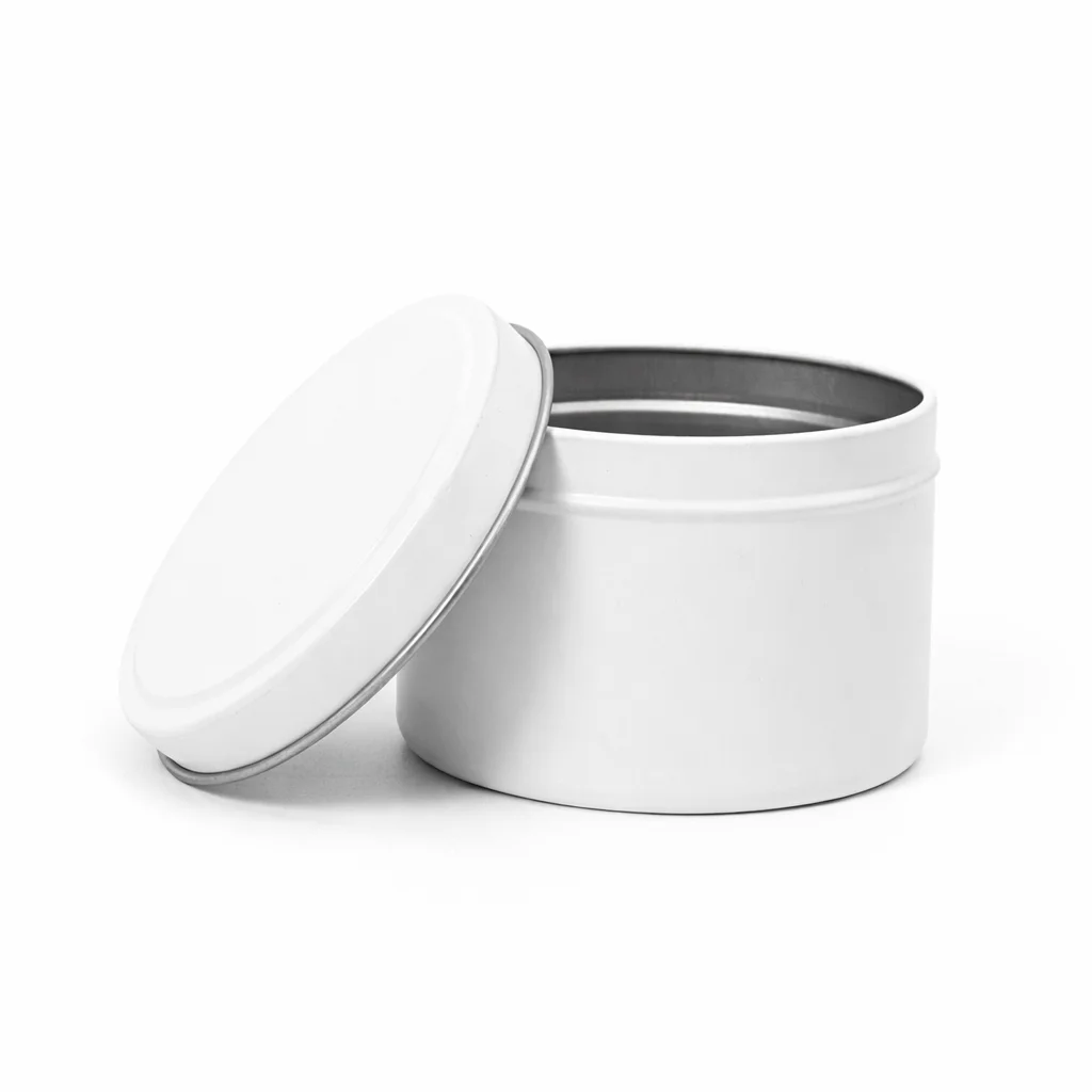 18cl White Candle Tins 18cl White Candle Tins