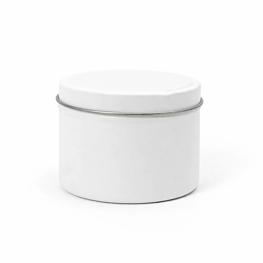 18cl White Candle Tins 18cl White Candle Tins