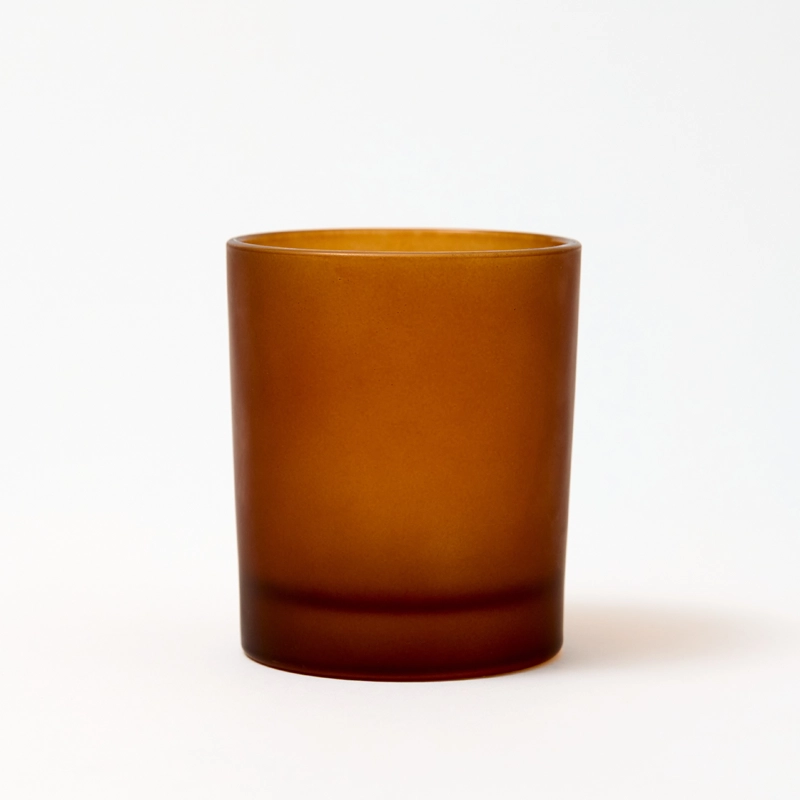Karen 30cl Amber Frosted Candle Glass - Box of 6 Karen 30cl Amber Frosted Candle Glass - Box of 6