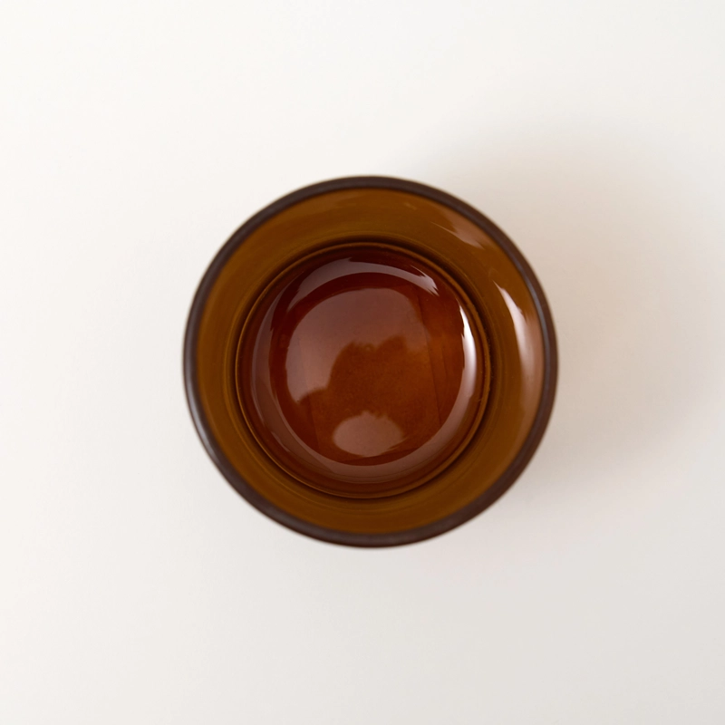 Karen 30cl Amber Frosted Candle Glass - Box of 6 Karen 30cl Amber Frosted Candle Glass - Box of 6