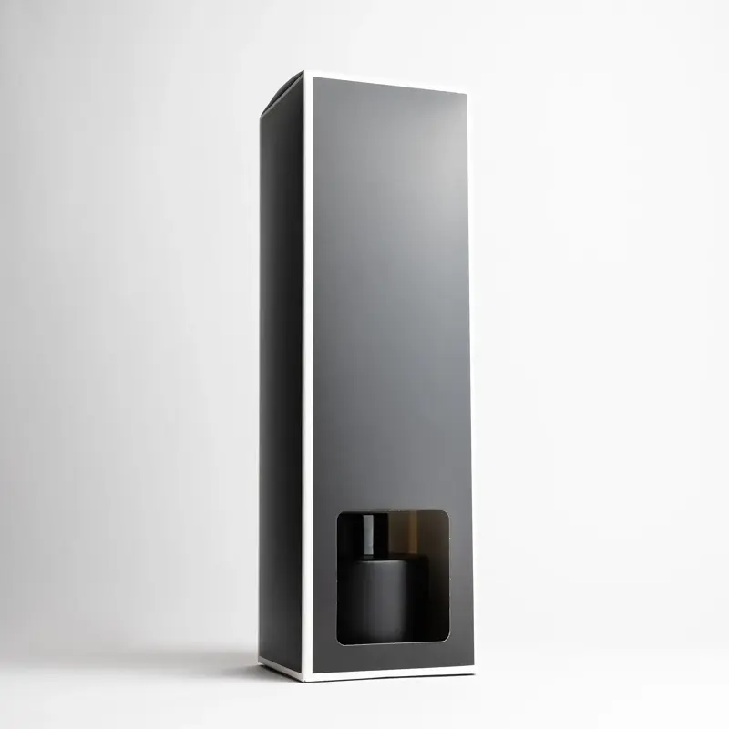 2881-800x800 Black Reed Diffuser Box With White Rim