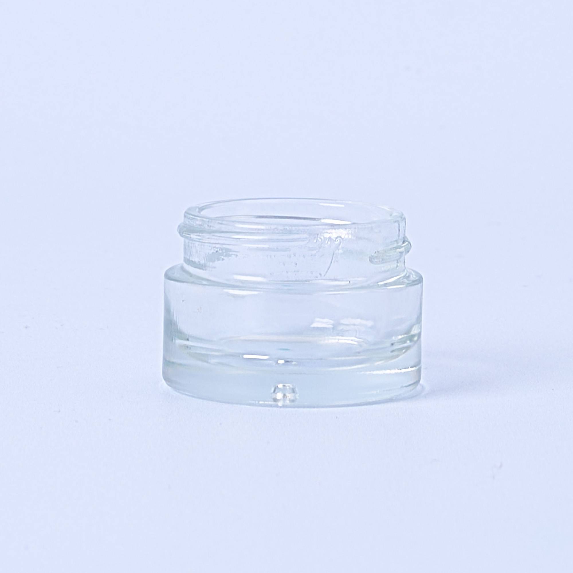 10087 15ml Clear Jar With White Lid - Box of 10