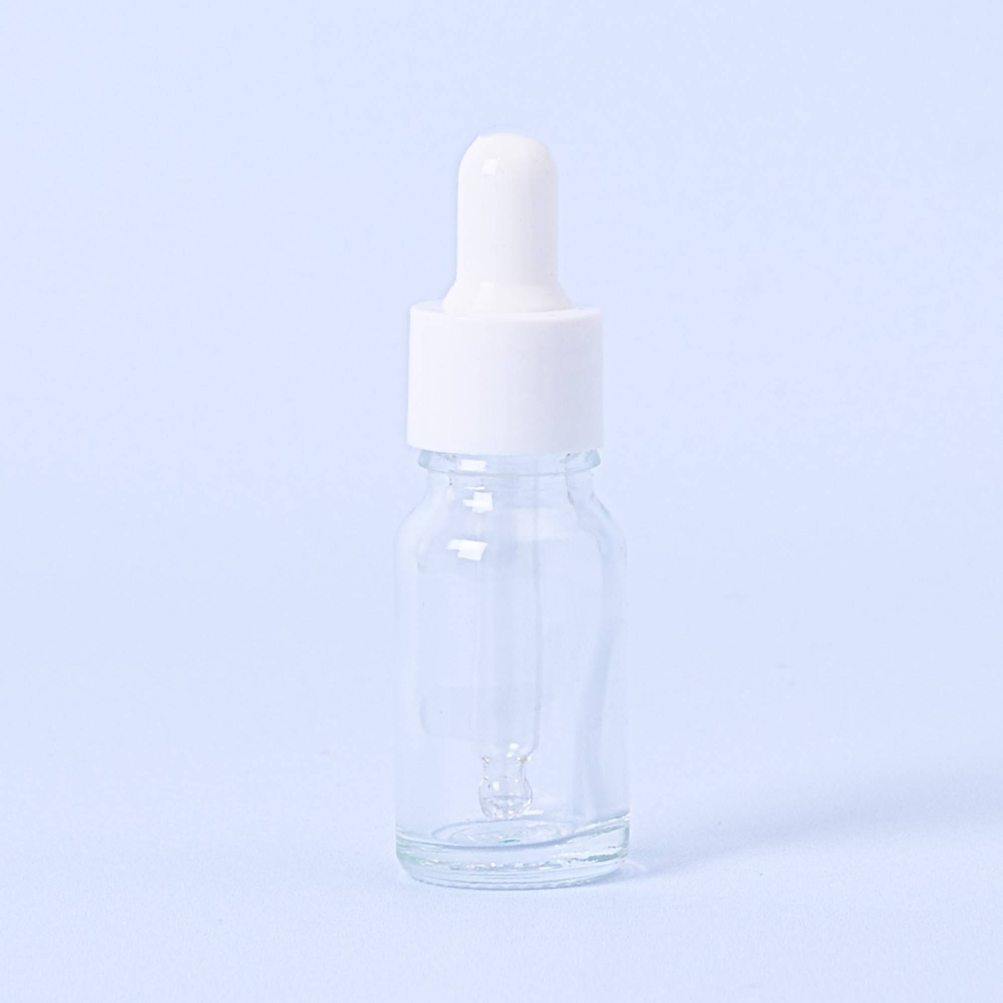 10119 10ml Clear Dropper Bottle With White Pipette - Box of 10
