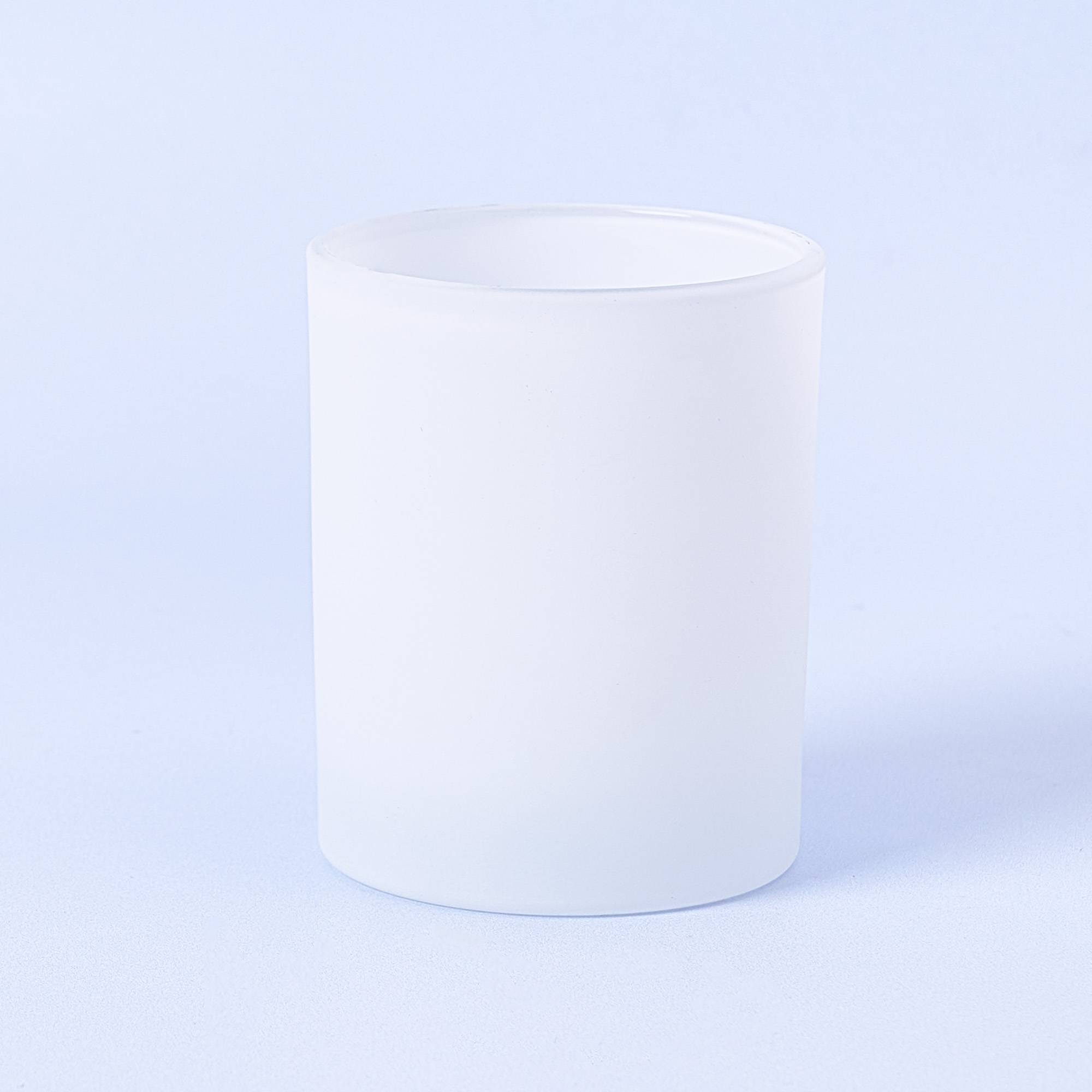 10266 20cl Matte White Candle Glass - Box of 6
