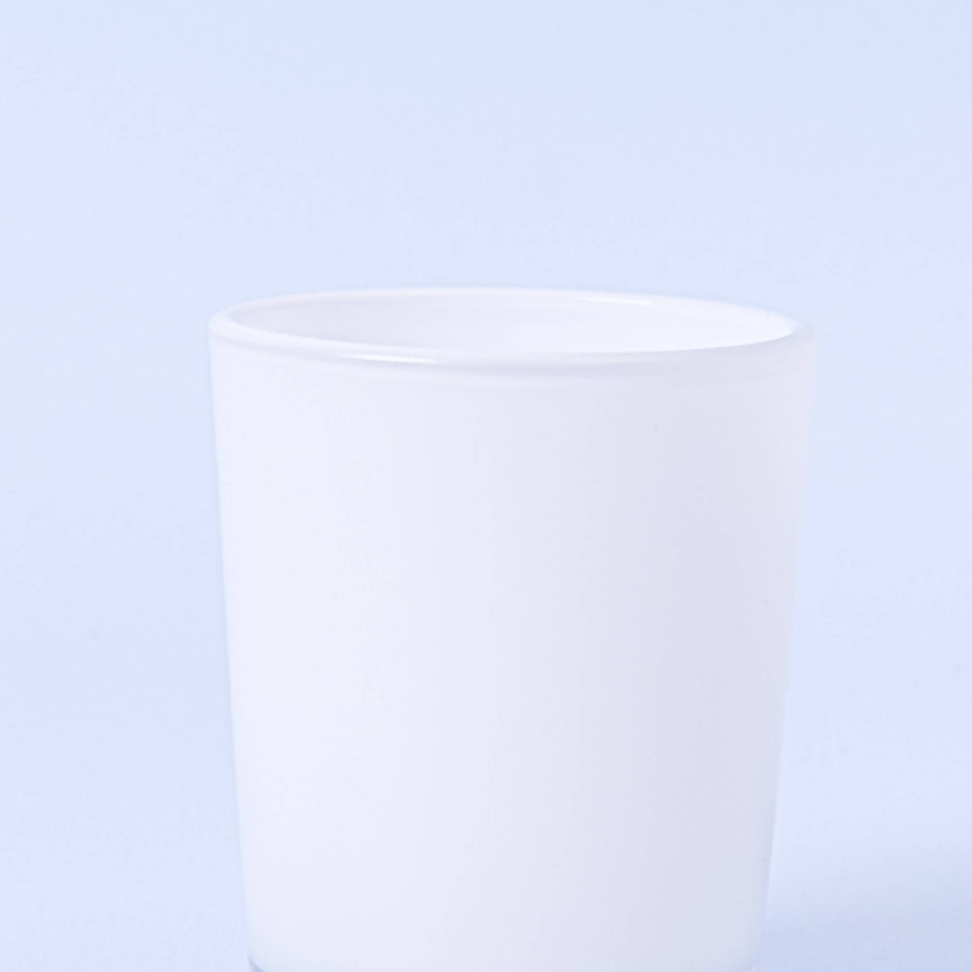 10281 9cl Gloss White Candle Glass - Box of 6