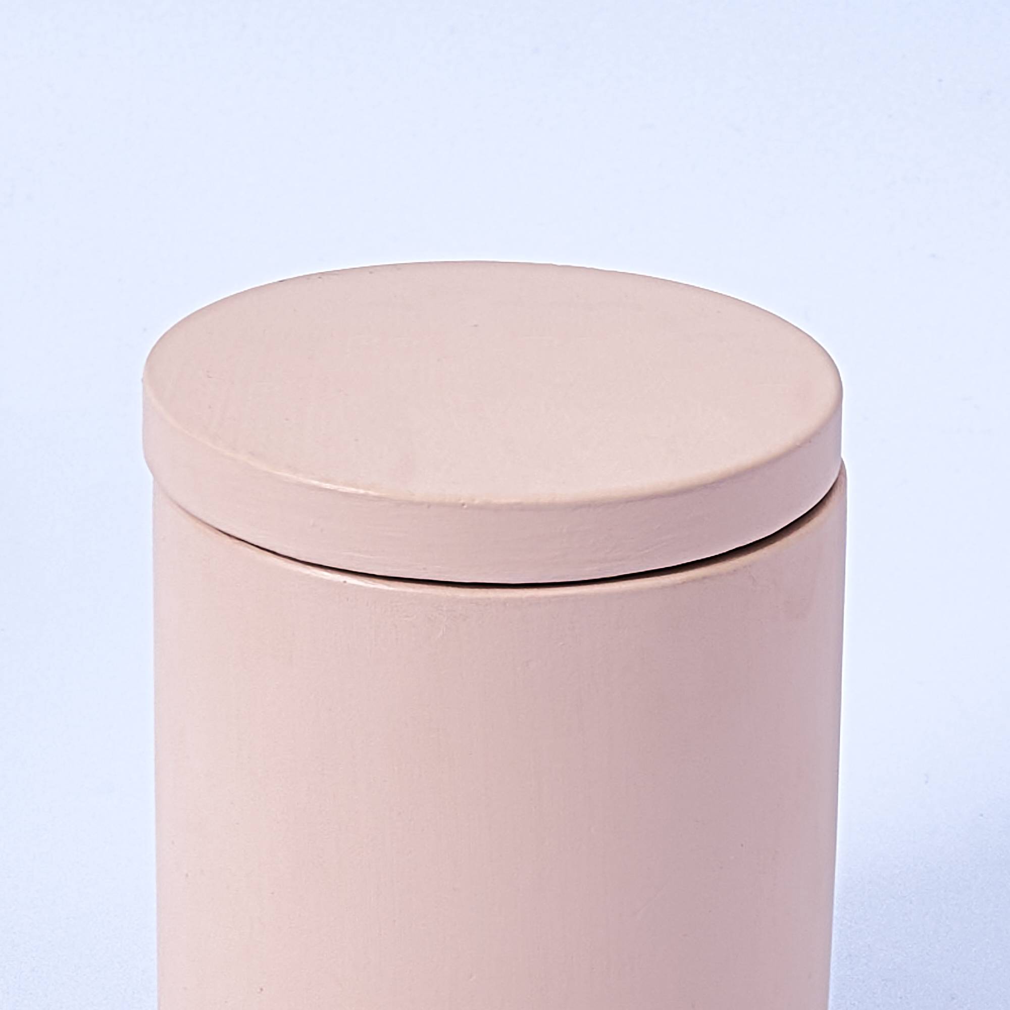 10916 Nude Concrete Candle Jar With Lid Available at Supplies For Candles ™