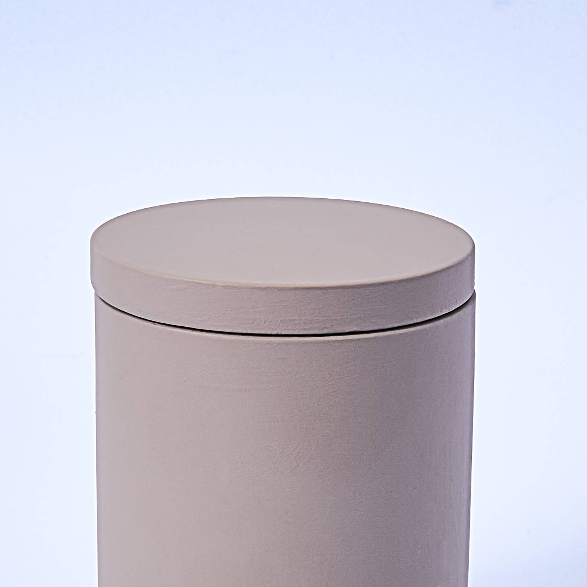 10925 Grey Concrete Candle Jar With Lid Available at Supplies For Candles ™