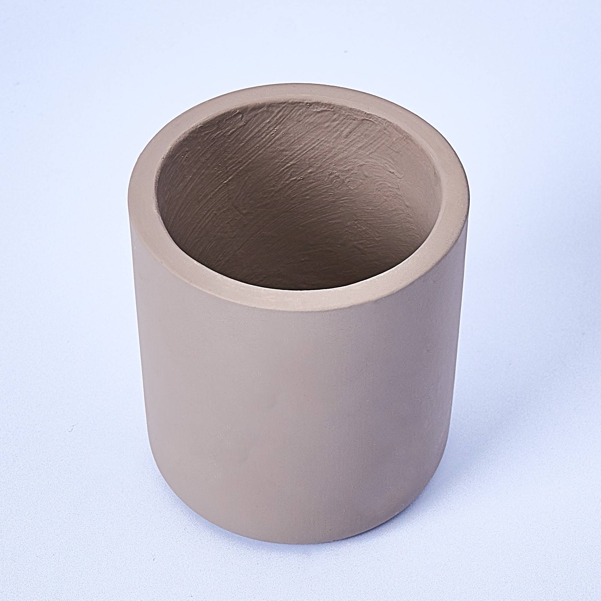 10930 Grey Concrete Candle Jar With Lid Available at Supplies For Candles ™