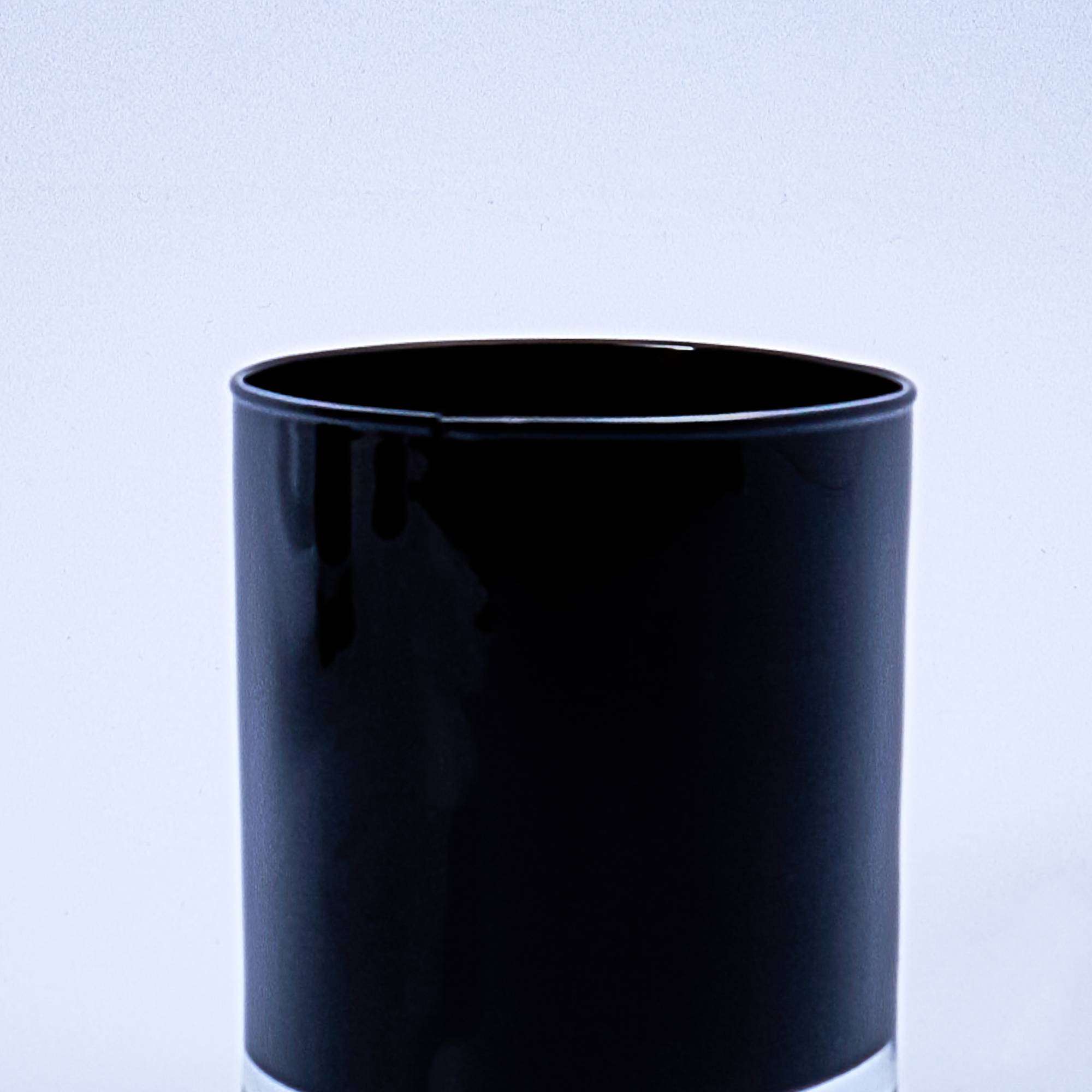 10995 20cl Gloss Black Candle Glass - Box of 12