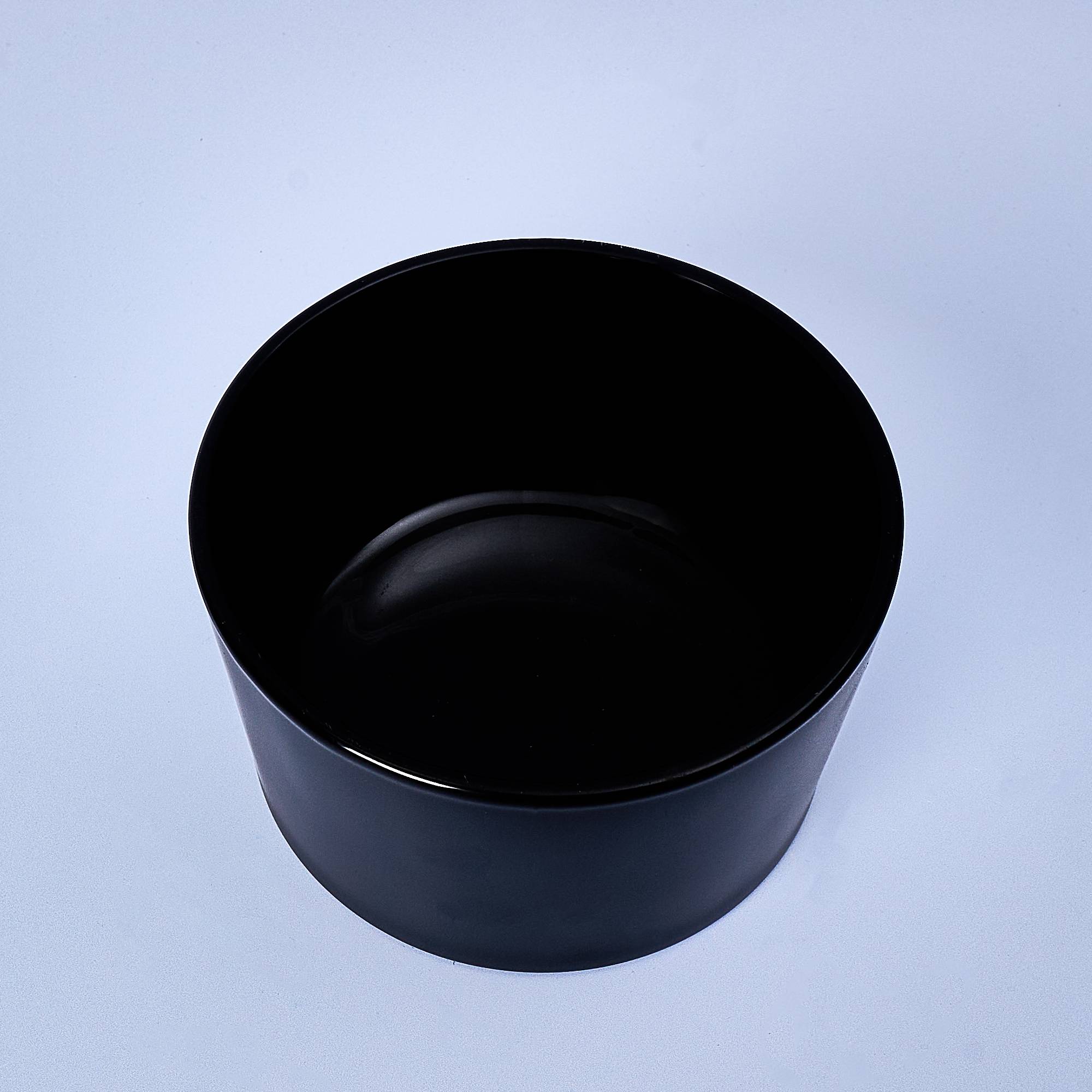 11010 55cl Matte Black Candle Glass - Box of 6