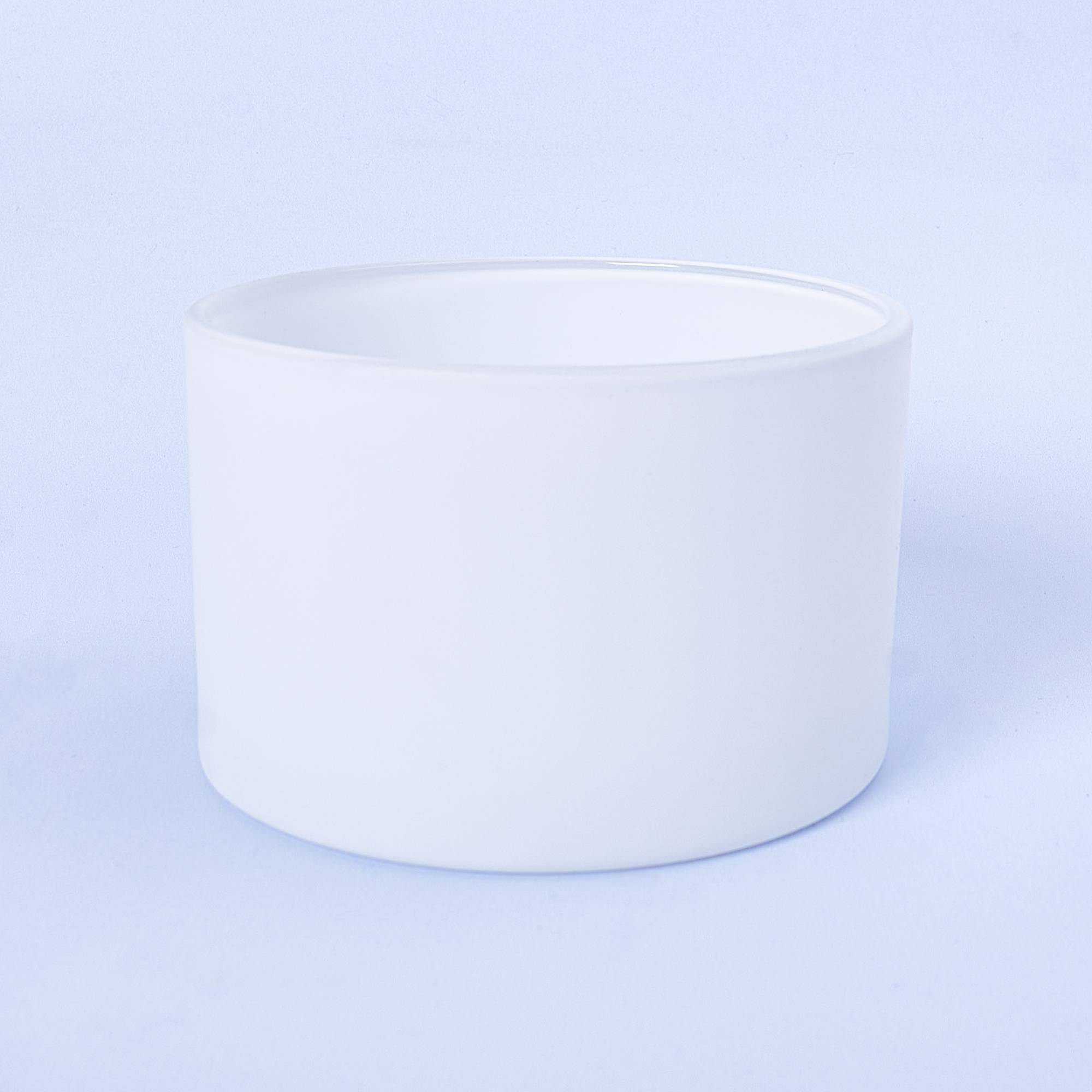 11011 55cl Matte White Candle Glass - Box of 6