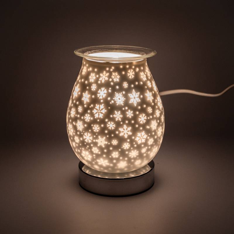 11967 Wax Warmer Christmas Snowflakes Lamp