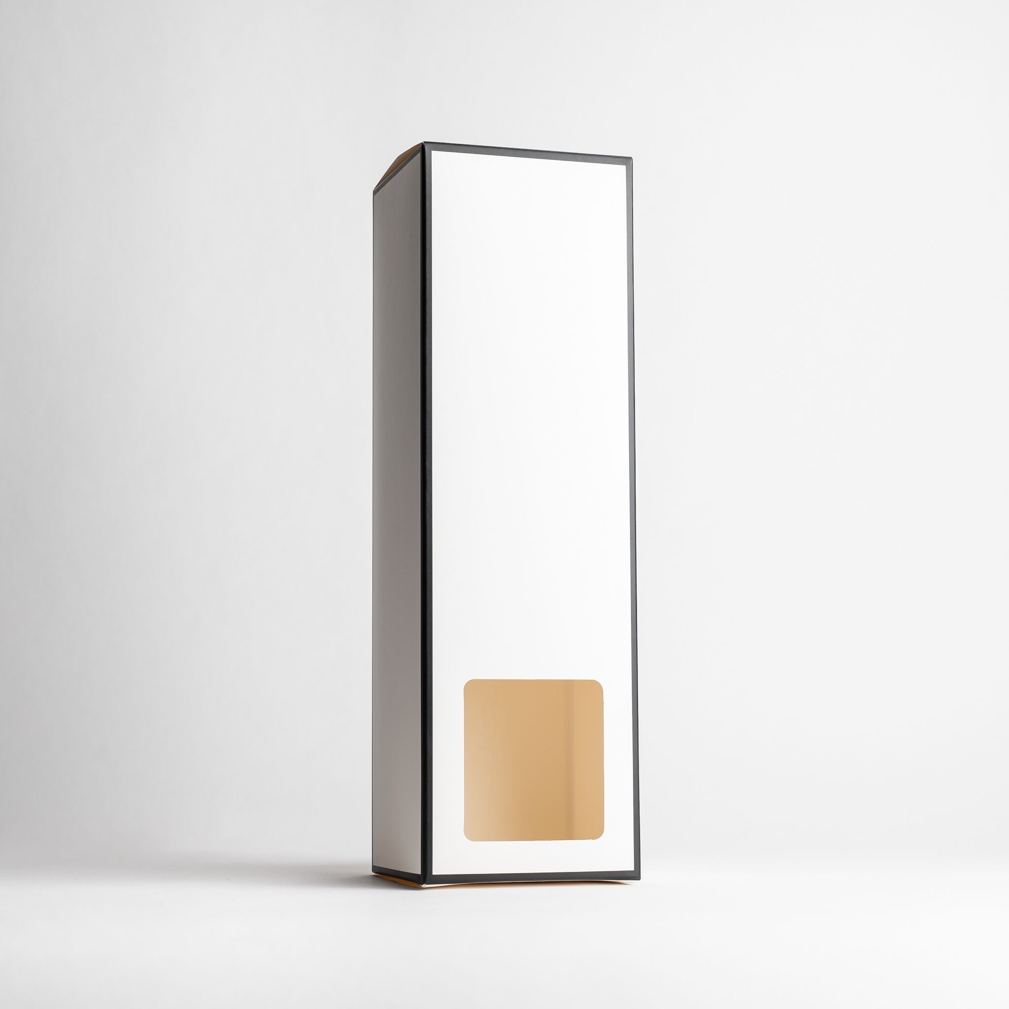 2884 White Reed Diffuser Box With Black Rim