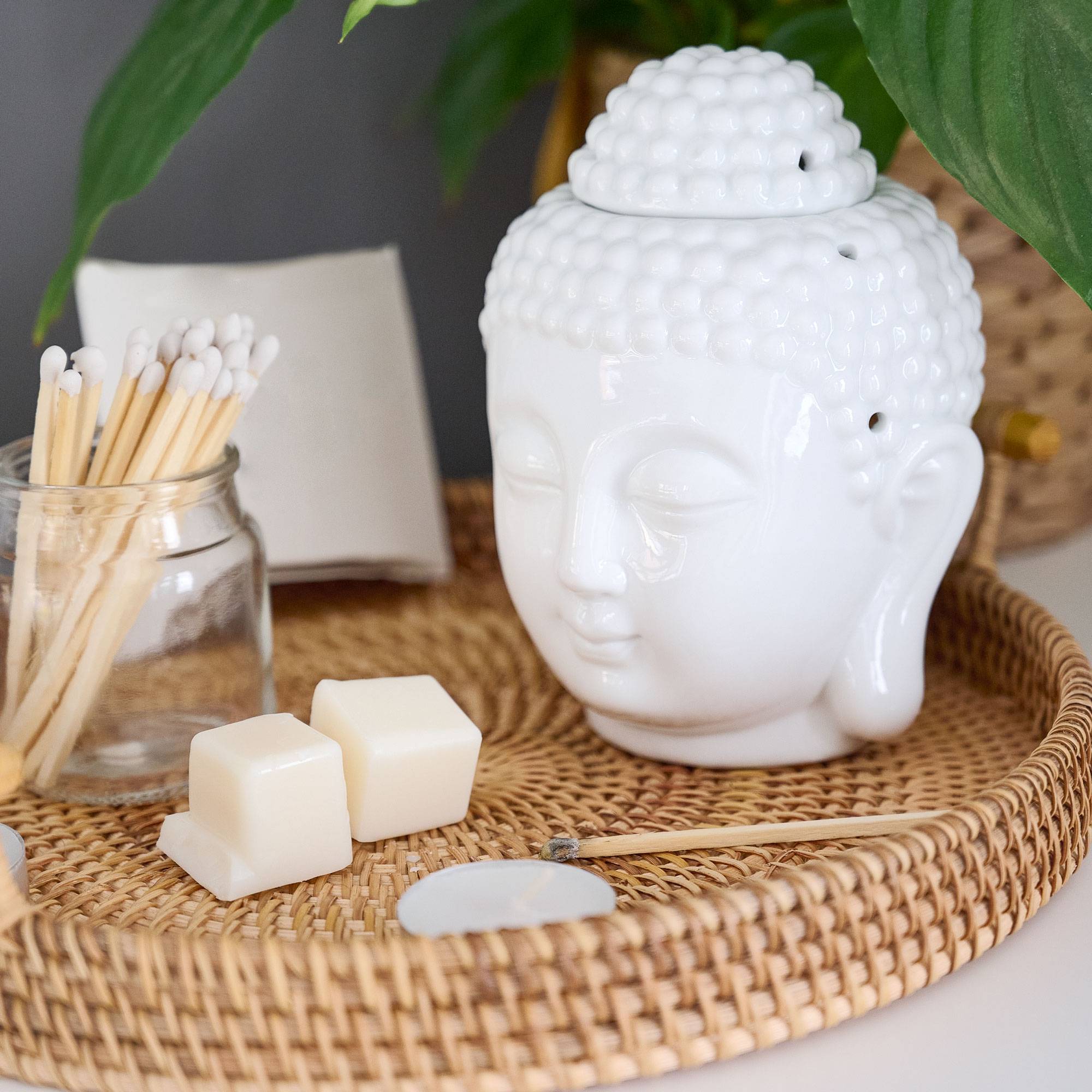 6861 Prince Buddha Burner White