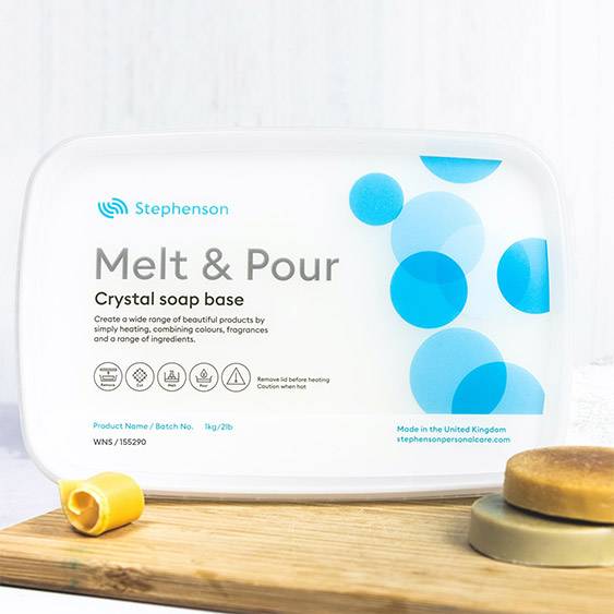 7058 Stephenson No Sweat White Melt & Pour Soap Base