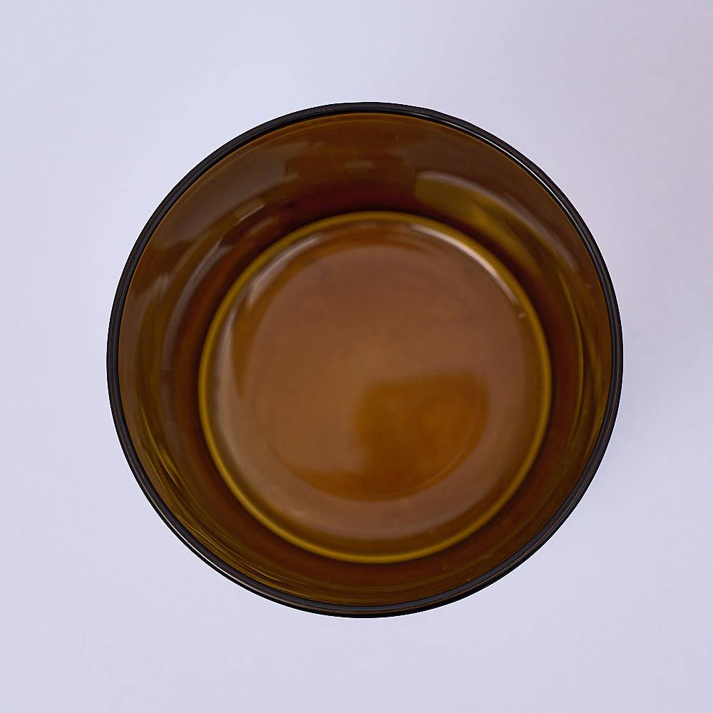 8725 20cl Amber Candle Glass