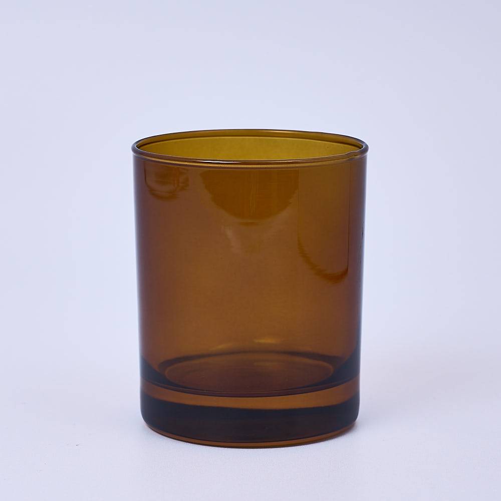 8727 20cl Amber Candle Glass