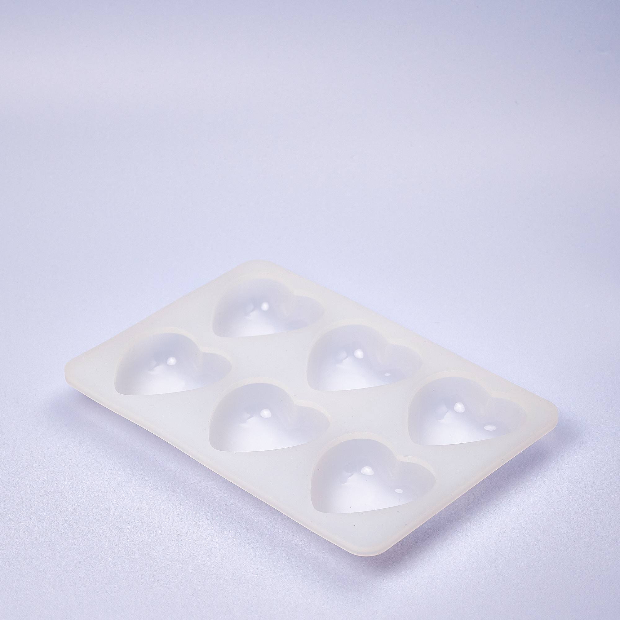 9122 Heart Mould, Silicone, Set of 6