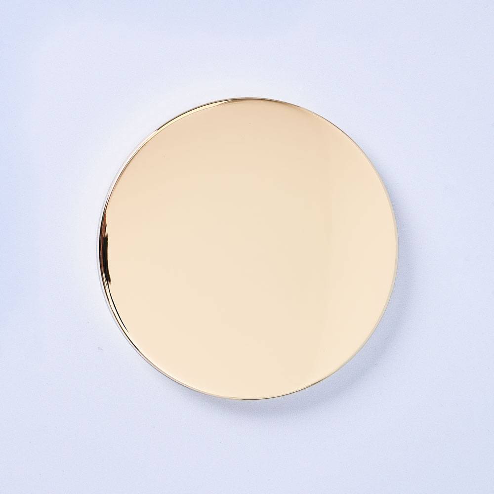 9433 30cl Steel Gold Candle Lid - Box of 6