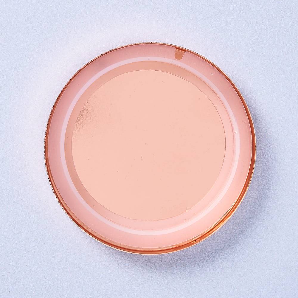 9439 30cl Steel Rose Gold Candle Lid - Box of 6
