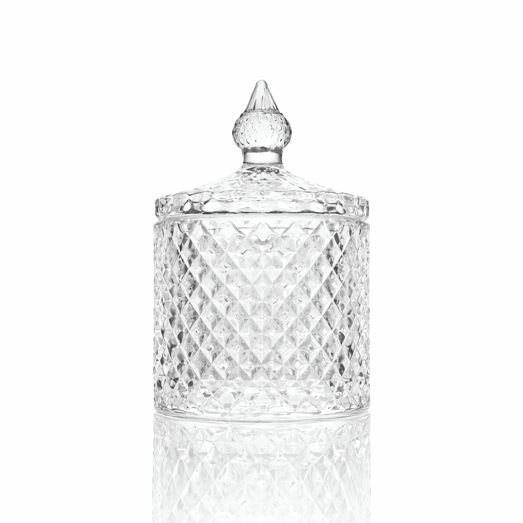 30cl Clear Geo Candle Glass 30cl Clear Geo Candle Glass