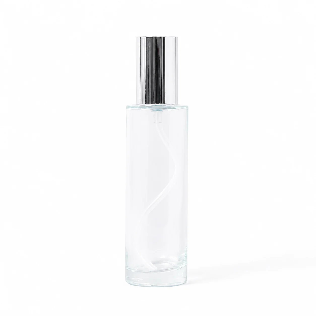 100ml Clear Glass Bottle with Silver Pump & Lid 100ml Clear Glass Bottle with Silver Pump & Lid