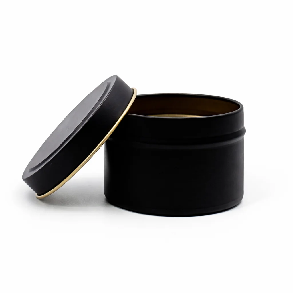 12cl Black Candle Tins 12cl Black Candle Tins