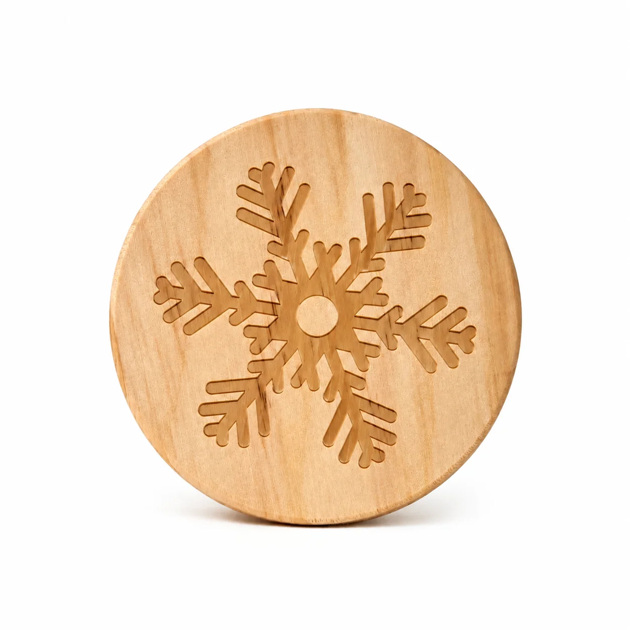 20cl Wooden Snowflake Lid 20cl Wooden Snowflake Lid