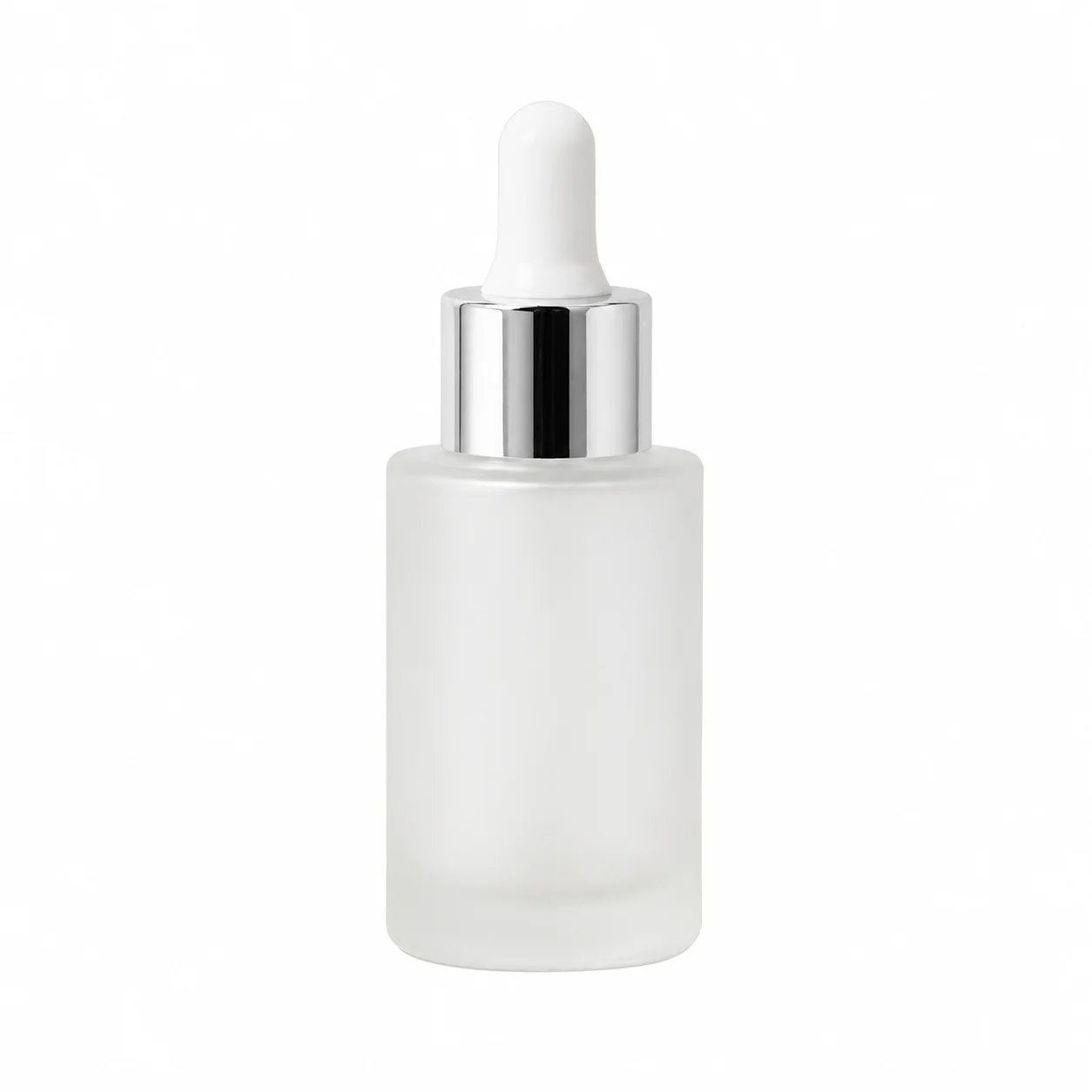 30ml Frosted Glass Dropper Bottle with Silver Pipette 30ml Frosted Glass Dropper Bottle with Silver Pipette
