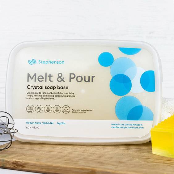 Stephenson Rapeseed & Coconut (Palm Free) Melt & Pour Soap Base Stephenson Rapeseed & Coconut (Palm Free) Melt & Pour Soap Base