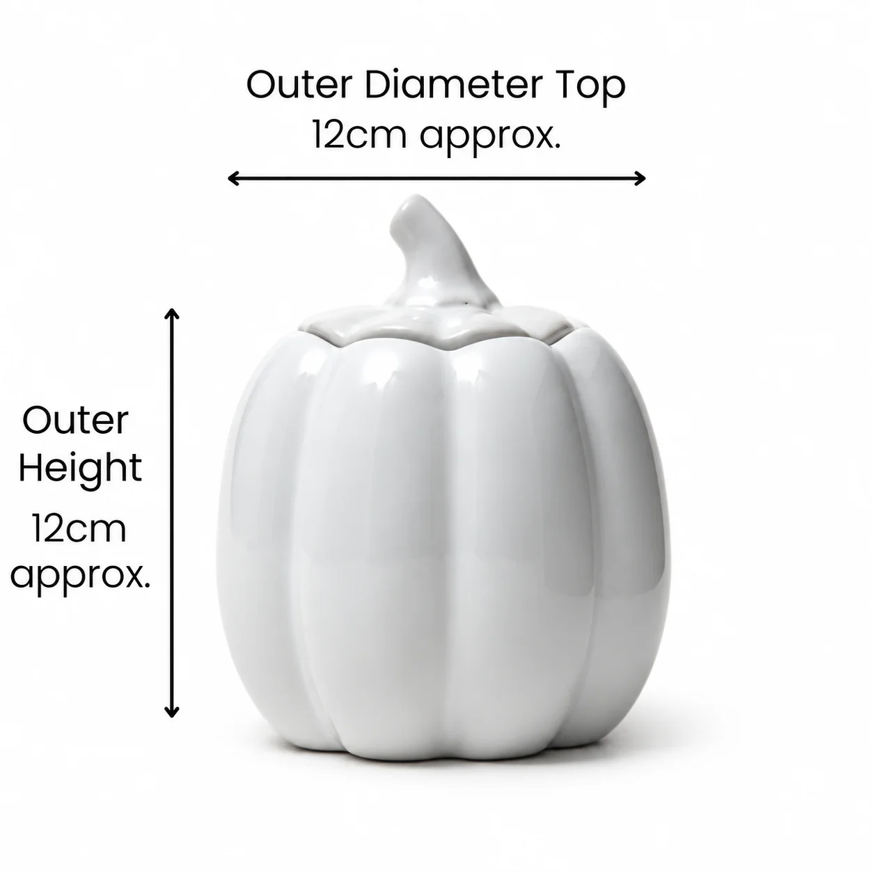 White Ceramic Pumpkin Burner White Ceramic Pumpkin Burner