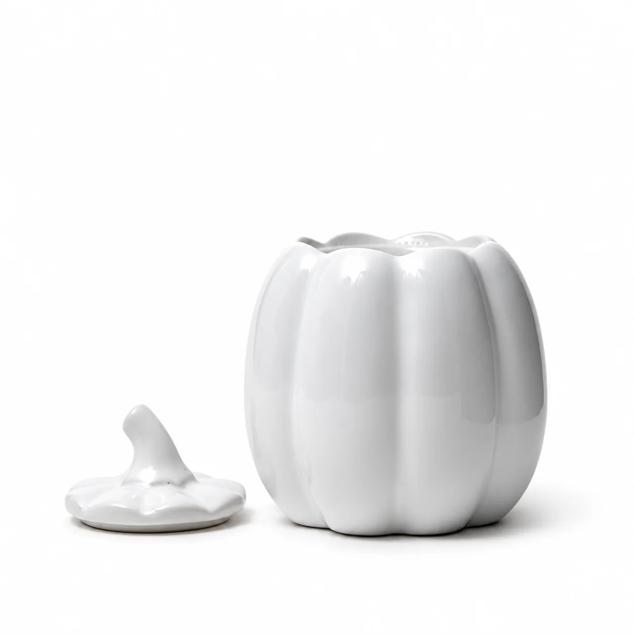 White Ceramic Pumpkin Burner White Ceramic Pumpkin Burner