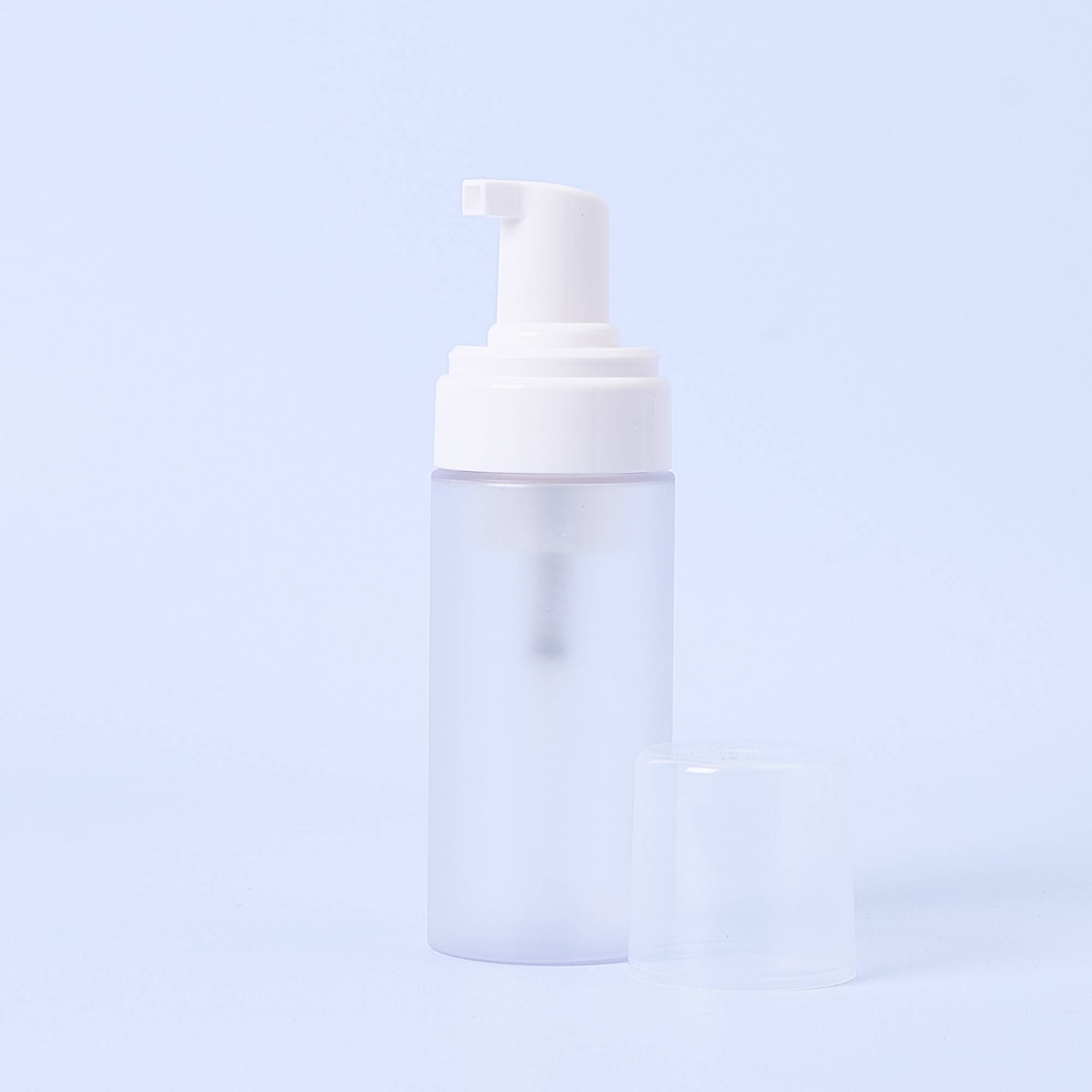 10097 120ml PET Frosted Bottle With White Foam Pump - Box of 10
