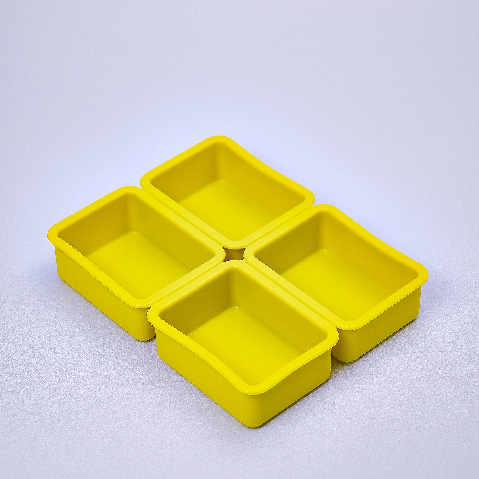9130 Rectangle Mould, Silicone, Set of 4
