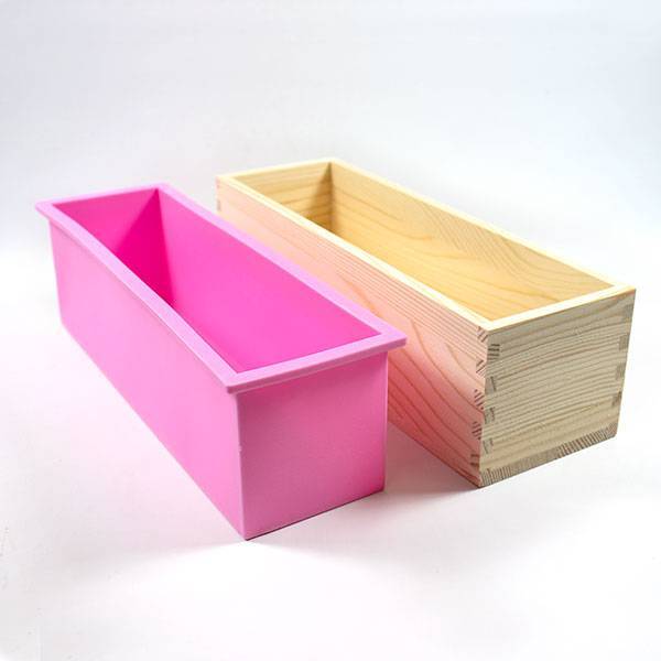 9133 Wooden Soap Mould with Silicone Lining - Two Parts