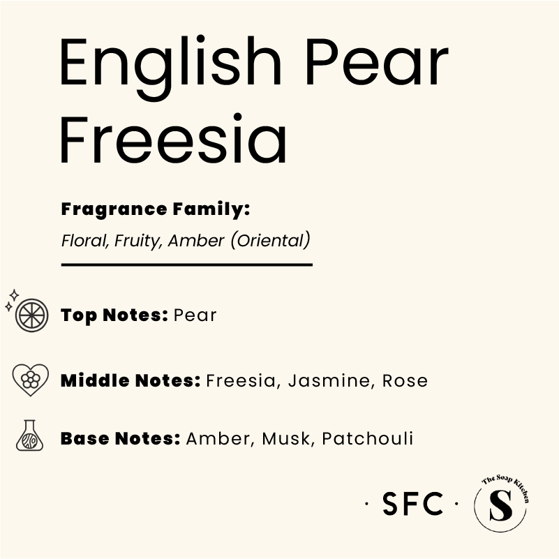 English Pear Freesia Fragrance Oil V2 English Pear & Freesia Fragrance Oil