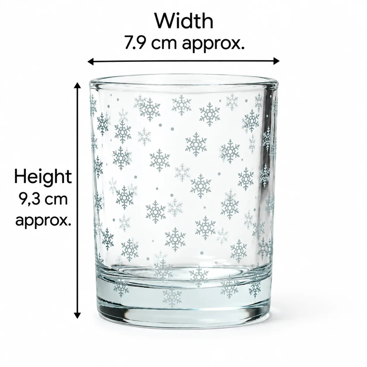 30cl Christmas Snowflake Clear Glass 30cl Christmas Snowflake Clear Glass