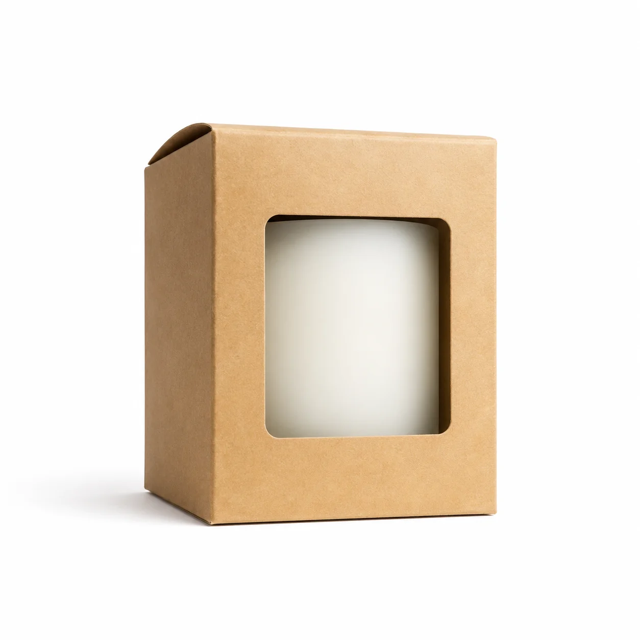 30cl Kraft Candle Box with Window 30cl Kraft Candle Box with Window