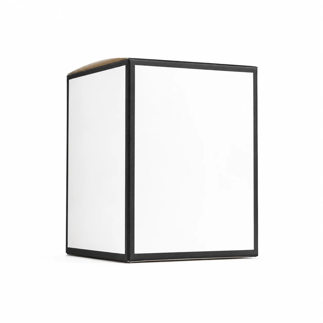 30cl White Candle Box with Black Rim 30cl White Candle Box with Black Rim