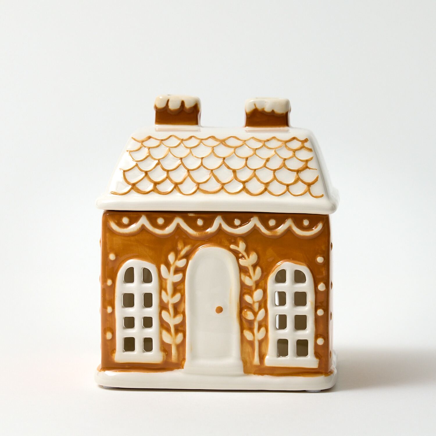 BURN060_1_Web Christmas Gingerbread Ceramic House Burner