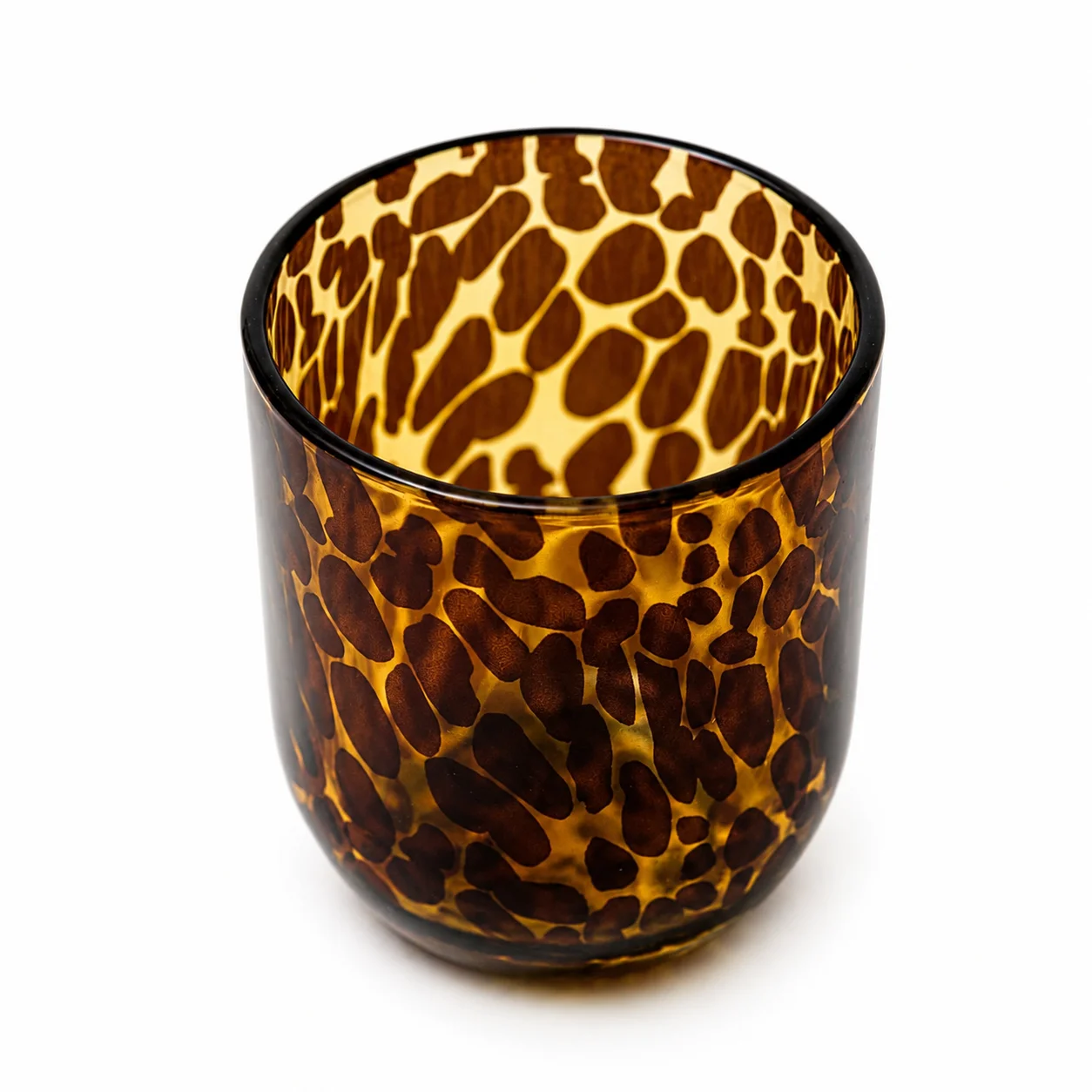 20cl Brown Tort Curved Candle Glass 20cl Brown Tort Curved Candle Glass