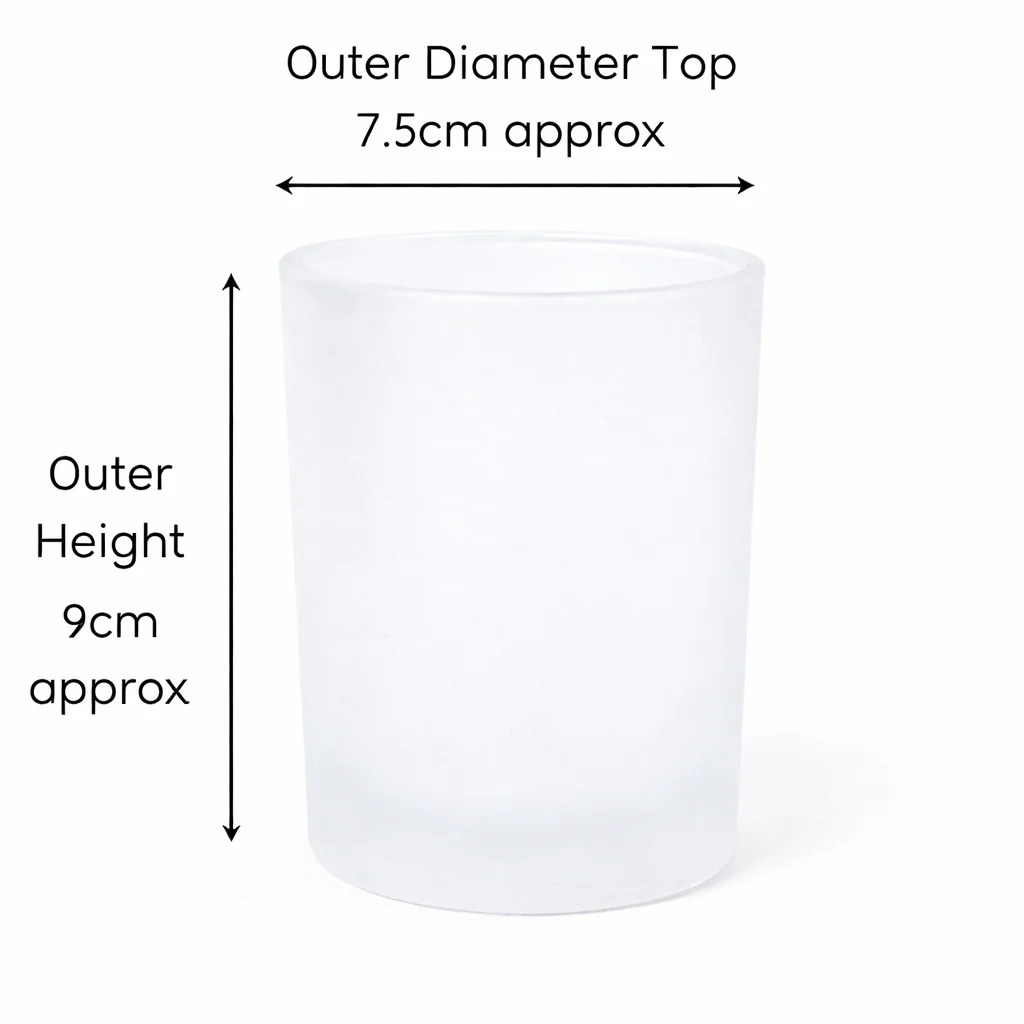 Karen 30cl Frosted Candle Glass Karen 30cl Frosted Candle Glass