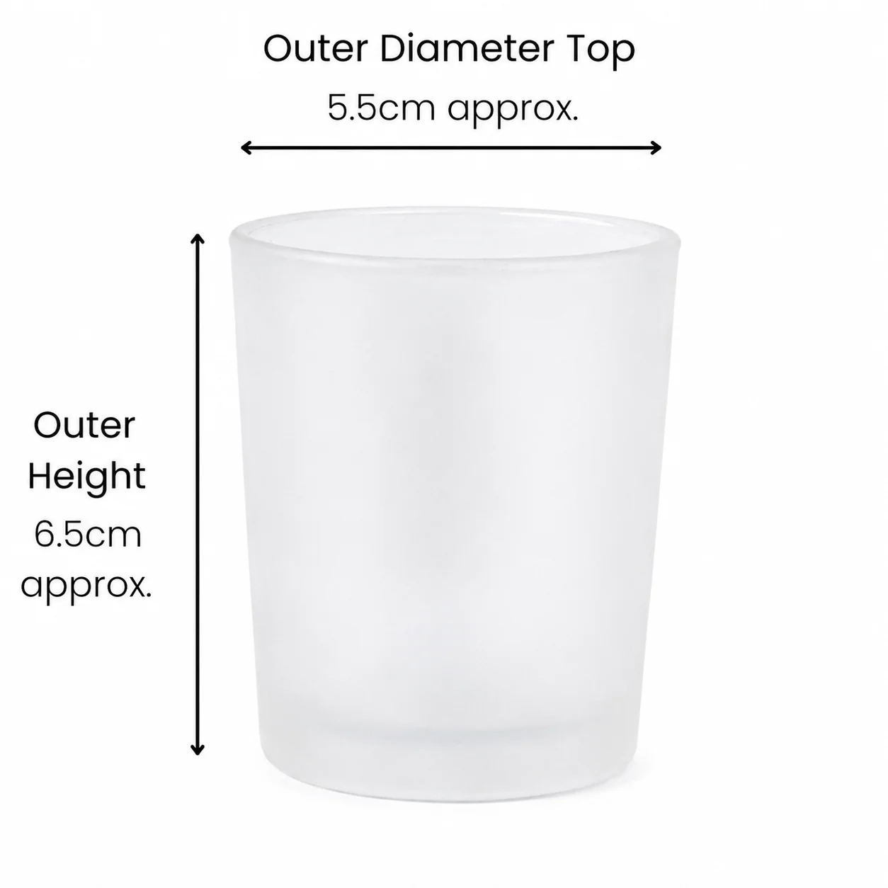 Meredith 9cl Frosted Candle Glass Meredith 9cl Frosted Candle Glass