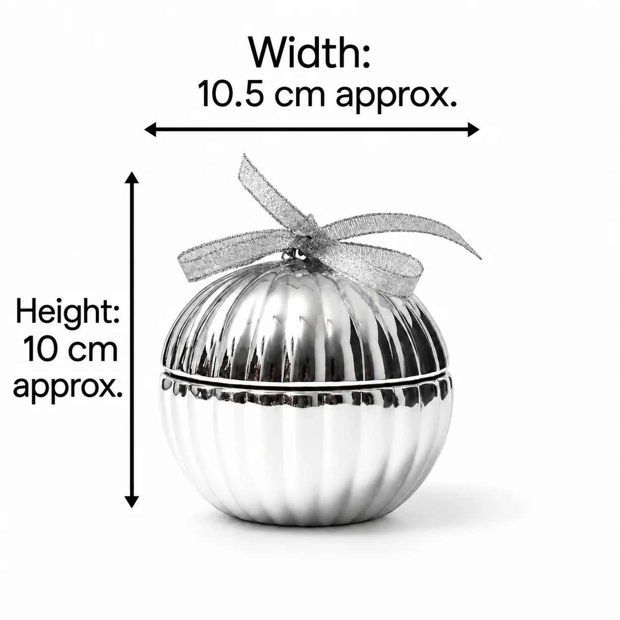 Silver Electroplated Christmas Bauble Glass Jar Silver Electroplated Christmas Bauble Glass Jar