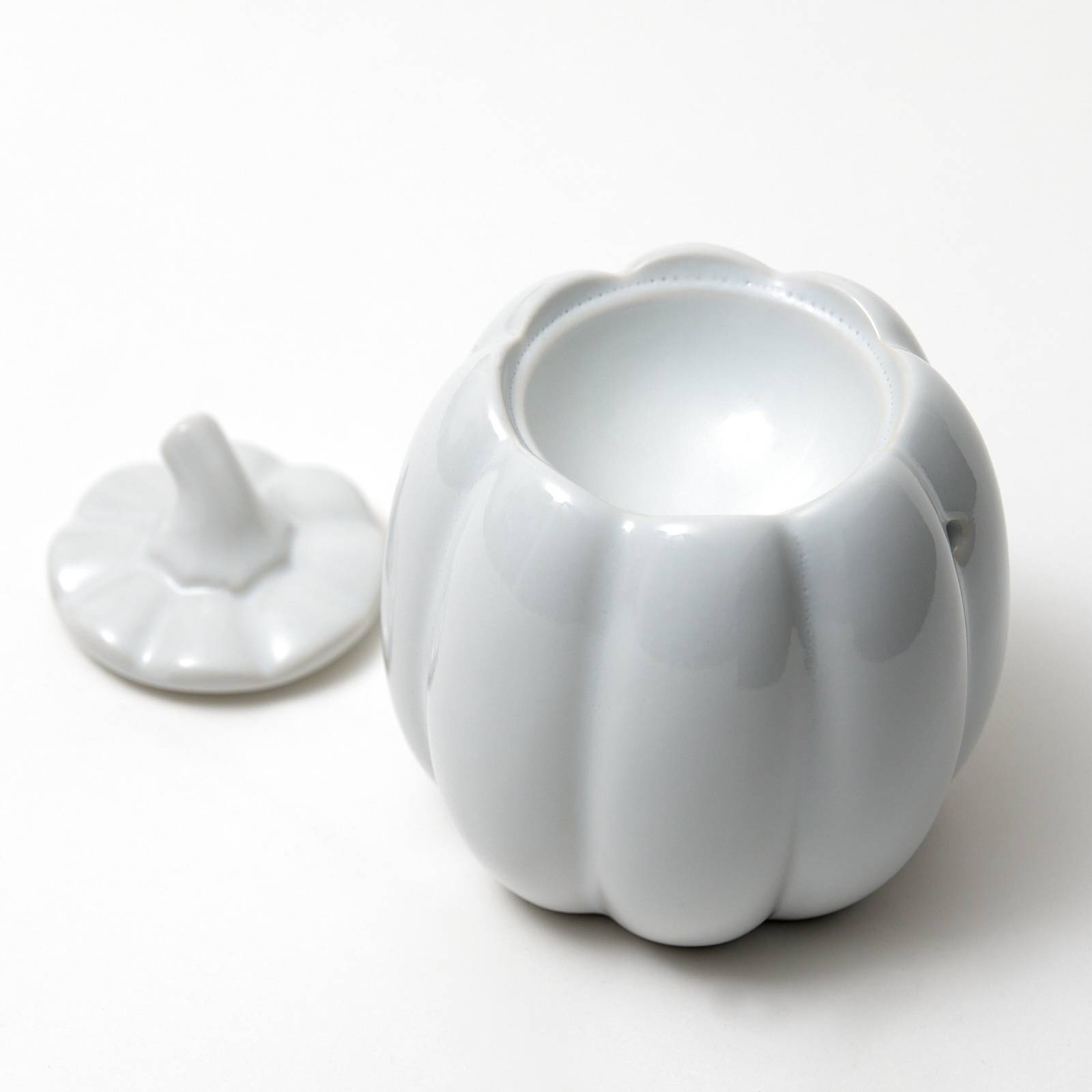 12491 Ceramic Pumpkin Burner - White
